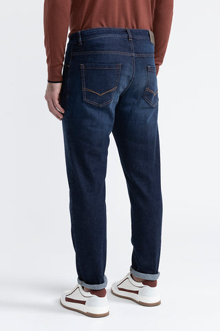 Indigo stretch cotton jeans  