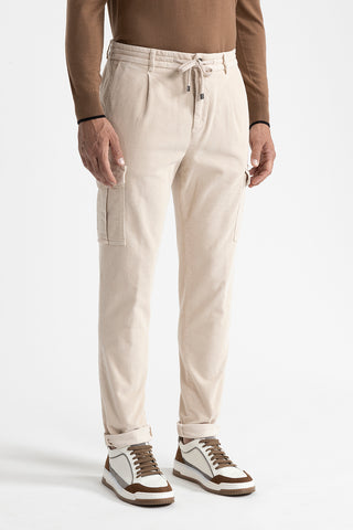 Corduroy joggers with pockets  