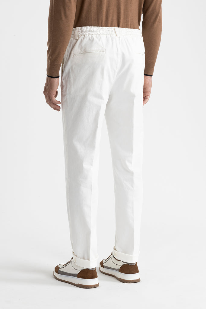 Cotton, tencel and silk joggers  