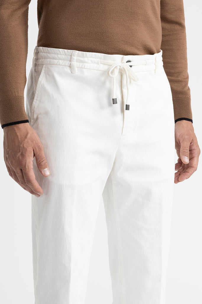 Cotton, tencel and silk joggers  