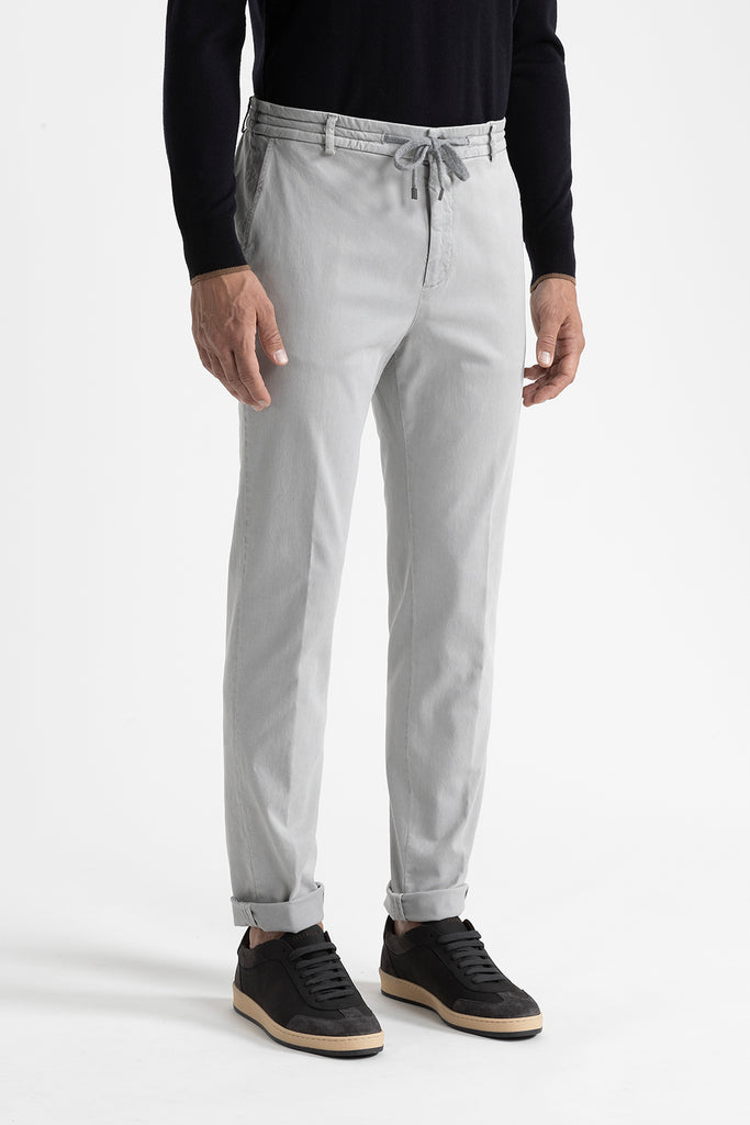 Cotton, tencel and silk joggers  