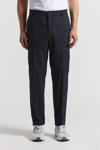 Technical viscose chino trousers