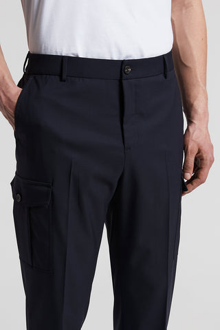 Technical viscose chino trousers