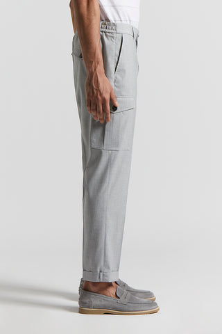 Technical viscose chino trousers