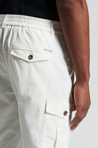 Stretch cotton gabardine chino trousers