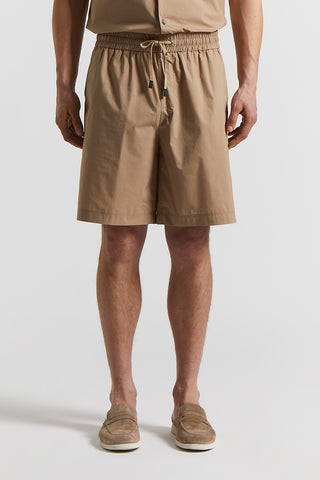 Lightweight stretch cotton shorts