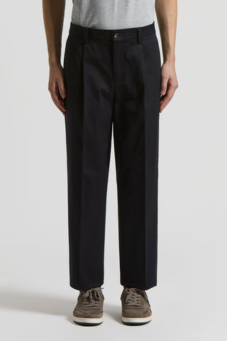 Heavy cotton stretch twill trousers