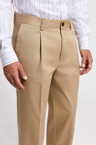 Cotton gabardine trousers