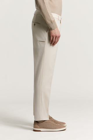 Pantalón chino de gabardina de algodón