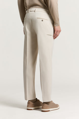 Pantalón chino de gabardina de algodón