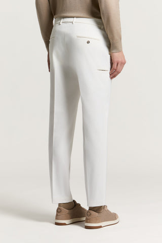 Pantalón chino de sarga de algodón
