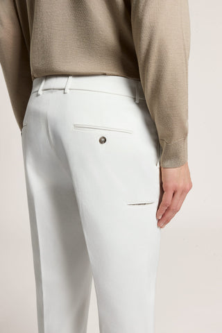 Pantalón chino de sarga de algodón