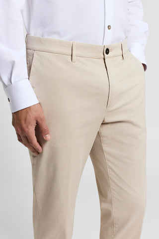 Pure cotton gabardine chino trousers