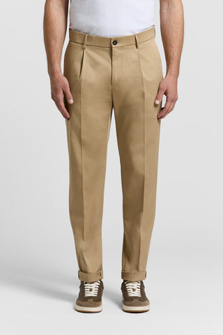 Pure cotton gabardine chino trousers