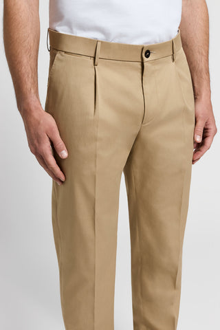 Pure cotton gabardine chino trousers