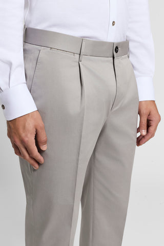 Pure cotton gabardine chino trousers