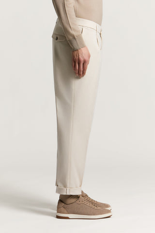Pantalón chino de gabardina de algodón