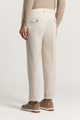 Pantalón chino de gabardina de algodón