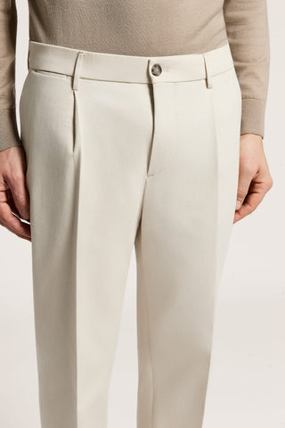 Pantalón chino de gabardina de algodón