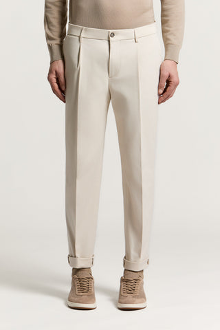 Pantalón chino de gabardina de algodón