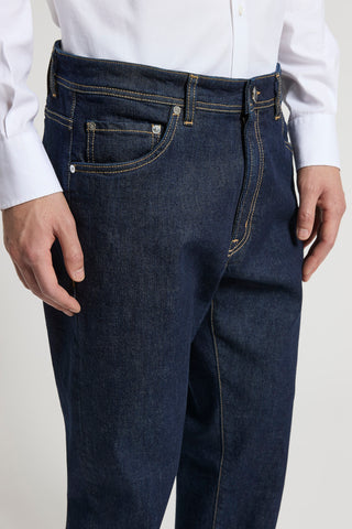 Cotton denim twill trousers