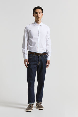 Cotton denim twill trousers