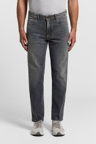 Regular fit cotton twill jeans