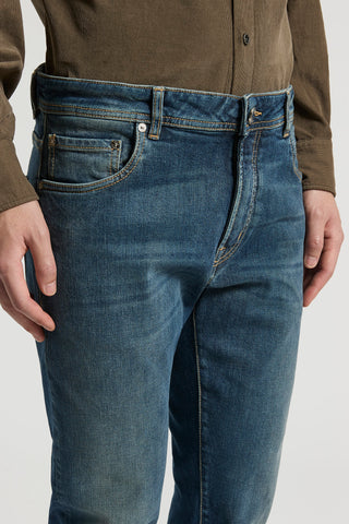 Cotton denim twill trousers