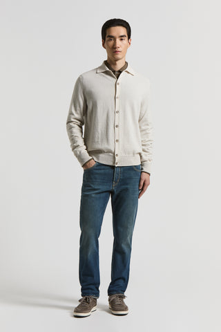Cotton denim twill trousers