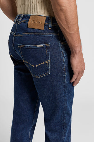 Slim fit cotton twill jeans