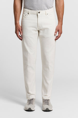 Slim fit cotton drill jeans