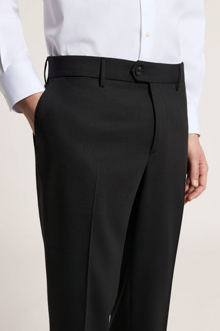 Technical wool canvas trousers