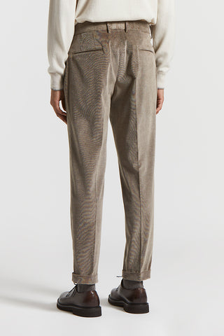 Cotton and cashmere corduroy trousers