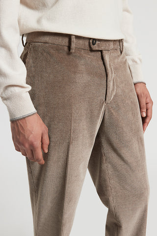 Cotton and cashmere corduroy trousers