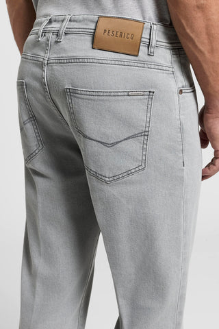 Carrot-fit cotton jeans