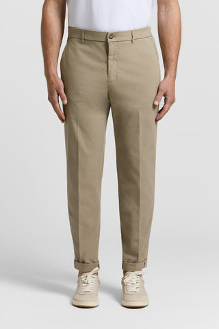 Cotton poplin jogger trousers