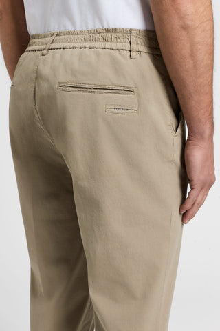 Cotton poplin jogger trousers