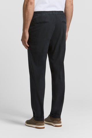 Cotton poplin jogger trousers