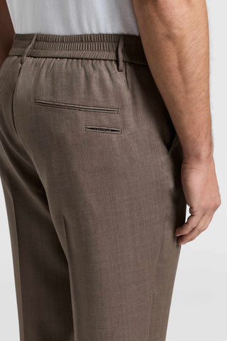 Linen-wool blend pants