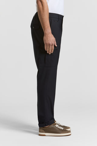 Viscose-blend chino trousers