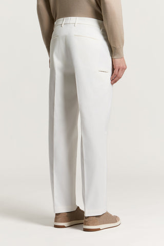 Pantalón chino de gabardina de algodón