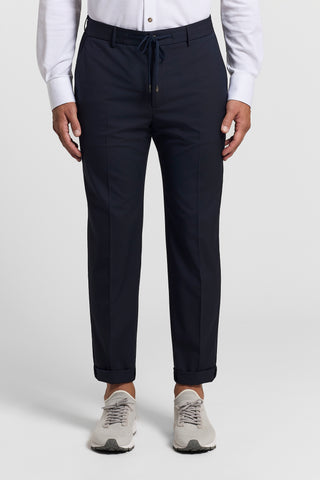 Viscose-blend jogger trousers