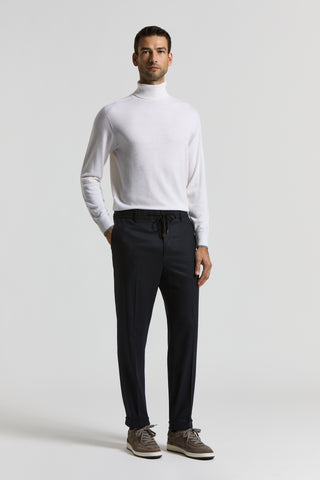 Wool-blend joggers