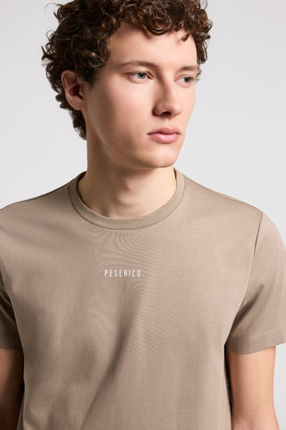 Pure cotton crewneck T-shirt