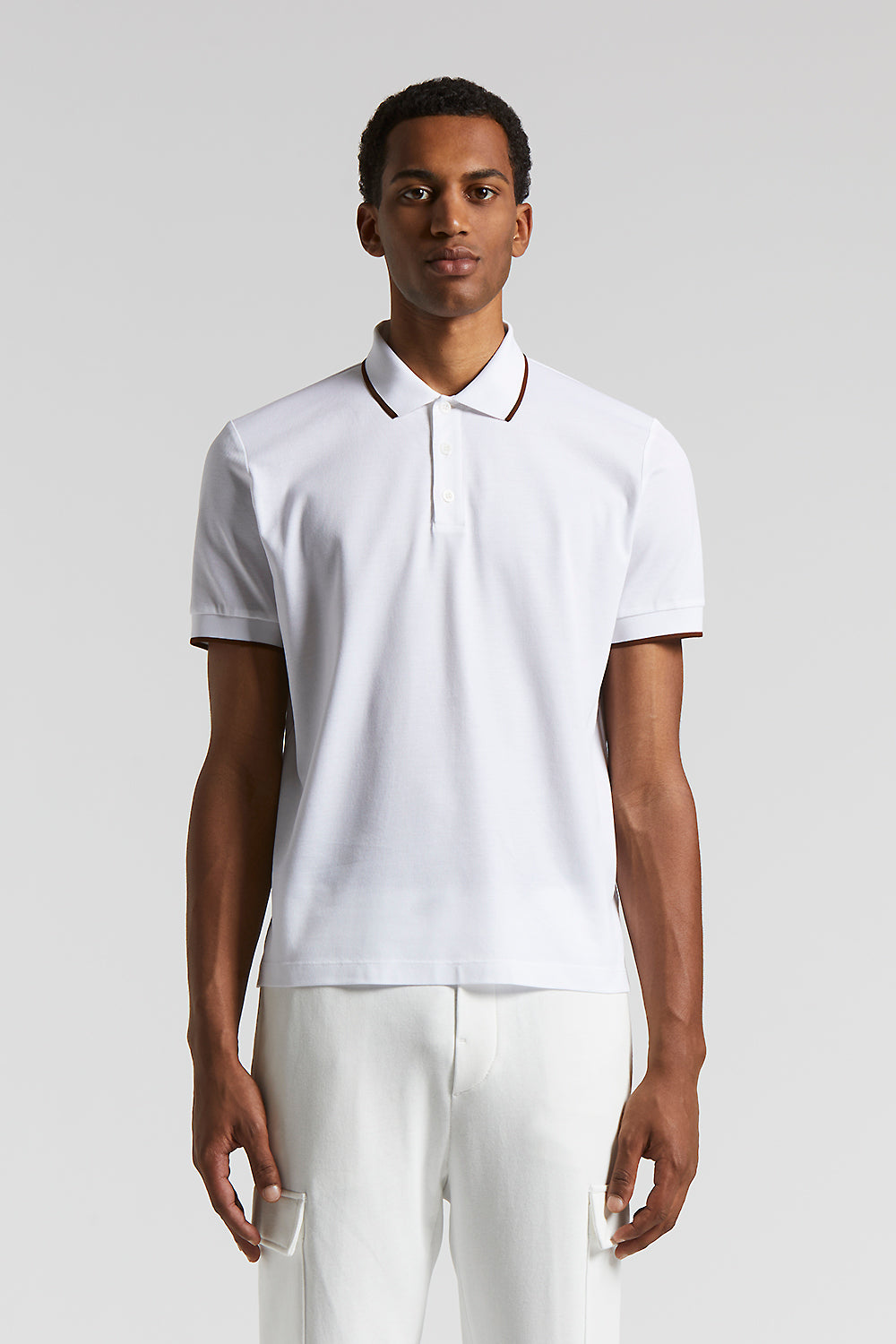 Tシャツ・カットソー PESERICO Striped cotton jersey polo shirt (S06169J0 961) Striped cotton jersey polo shirt | Peserico US
