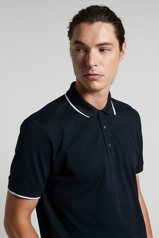 Lightweight Supima cotton piqué polo shirt