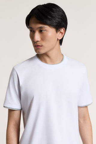 Camiseta de punto de algodón puro