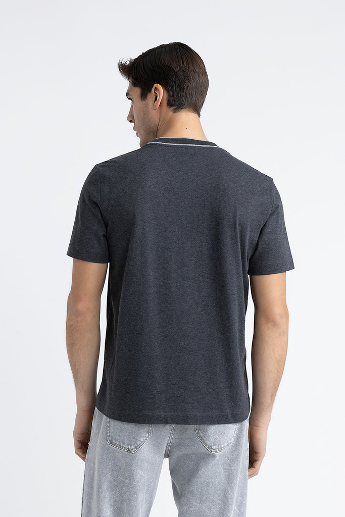 Cotton and cashmere melange jersey T-shirt  