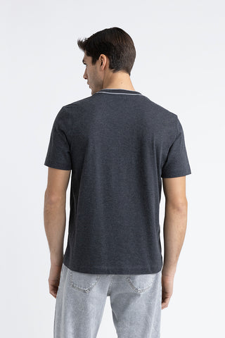 Cotton and cashmere melange jersey T-shirt  