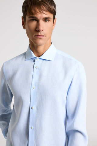 Slub pure linen shirt